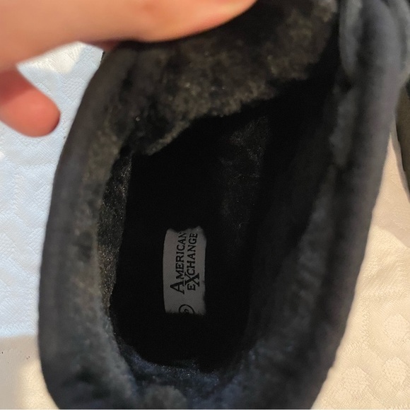 NWOT American EXchange Black Suede Booties Ankle Boots Women’s 5 - Picture 5 of 7